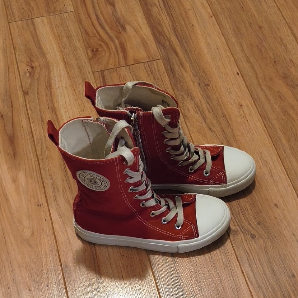 Kids Red High Top Sneakers